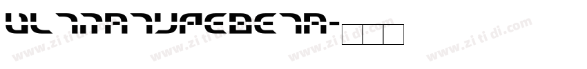 UltratypeBeta字体转换