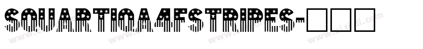 Squartiqa4FStripes字体转换
