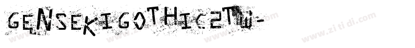 GenSekiGothic2TW字体转换