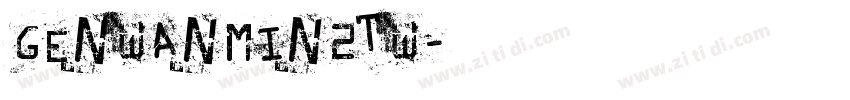GenWanMin2TW字体转换