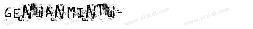 GenWanMinTW字体转换