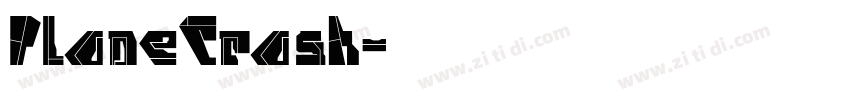 PlaneCrash字体转换