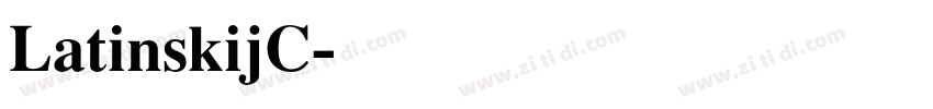 LatinskijC字体转换