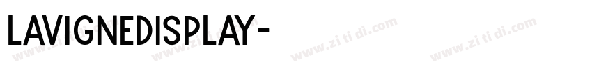LavigneDisplay字体转换