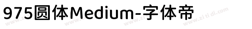 975圆体Medium字体转换