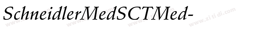 SchneidlerMedSCTMed字体转换