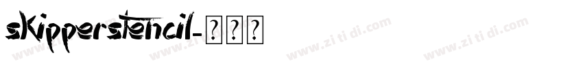 SkipperStencil字体转换