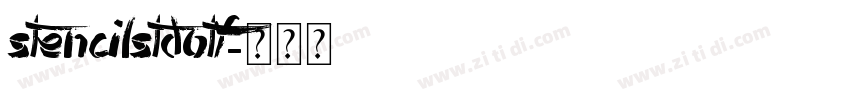 StencilStdotf字体转换