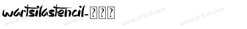 WartsilaStencil字体转换