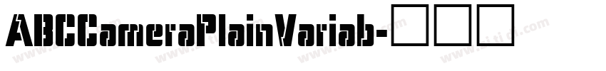 ABCCameraPlainVariab字体转换