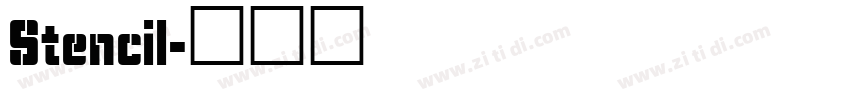 Stencil字体转换