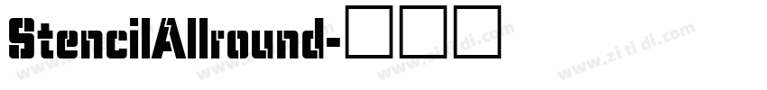 StencilAllround字体转换