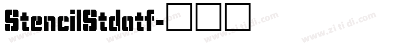 StencilStdotf字体转换