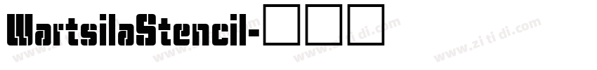 WartsilaStencil字体转换
