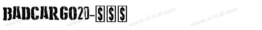 BadCargo20字体转换