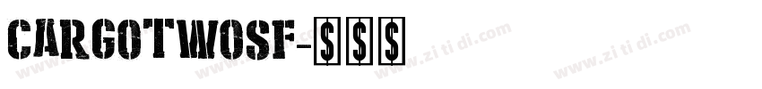CargoTwoSF字体转换