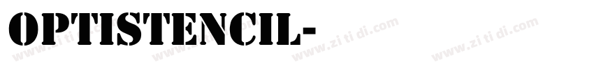 OPTIStencil字体转换