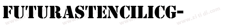 FuturaStencilICG字体转换