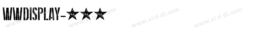 WWDisplay字体转换