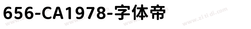 656-CA1978字体转换