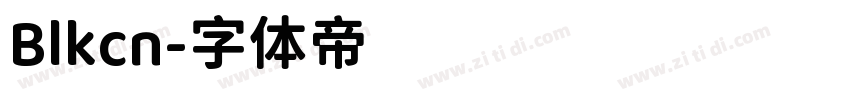 Blkcn字体转换