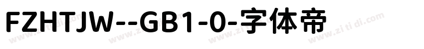 FZHTJW--GB1-0字体转换
