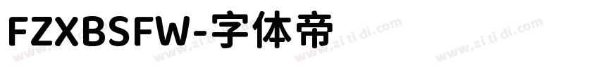 FZXBSFW字体转换