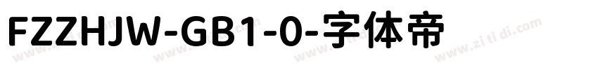 FZZHJW-GB1-0字体转换