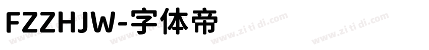 FZZHJW字体转换