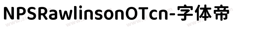 NPSRawlinsonOTcn字体转换