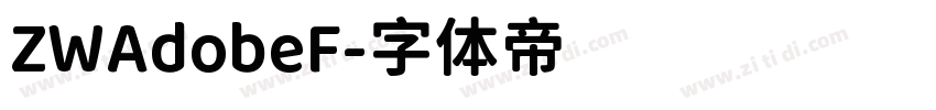 ZWAdobeF字体转换