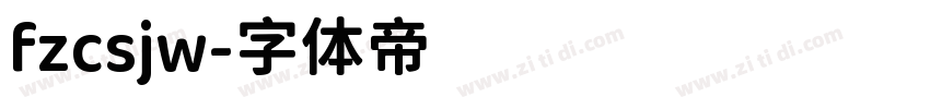 fzcsjw字体转换