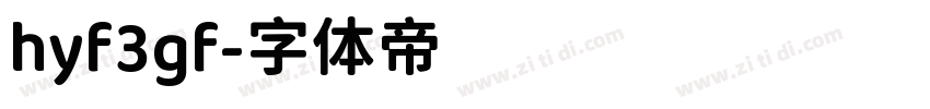 hyf3gf字体转换