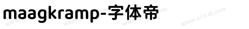 maagkramp字体转换
