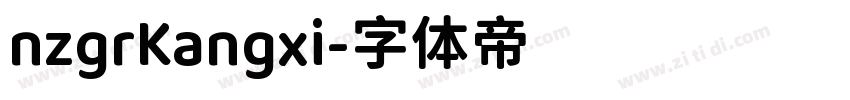 nzgrKangxi字体转换