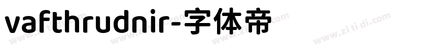 vafthrudnir字体转换