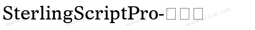 SterlingScriptPro字体转换