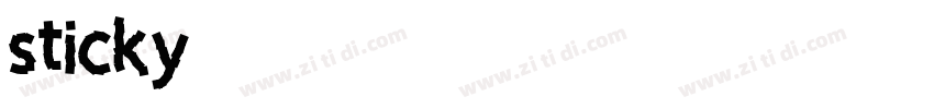 sticky字体转换