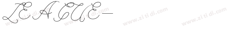 LEAGUE字体转换