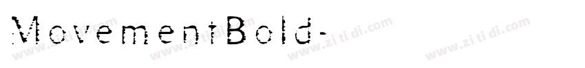MovementBold字体转换