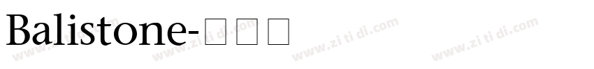 Balistone字体转换