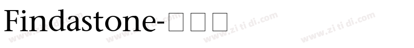 Findastone字体转换