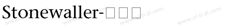 Stonewaller字体转换