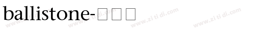 ballistone字体转换
