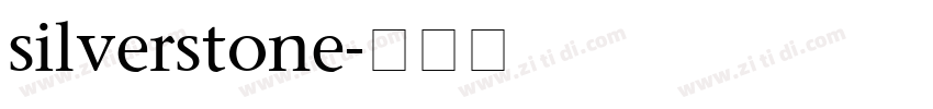 silverstone字体转换