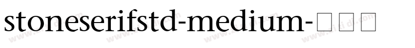 stoneserifstd-medium字体转换