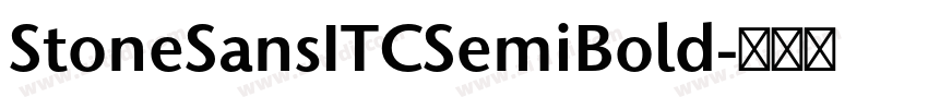 StoneSansITCSemiBold字体转换