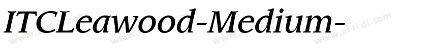 ITCLeawood-Medium字体转换