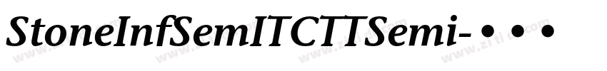 StoneInfSemITCTTSemi字体转换