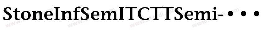 StoneInfSemITCTTSemi字体转换